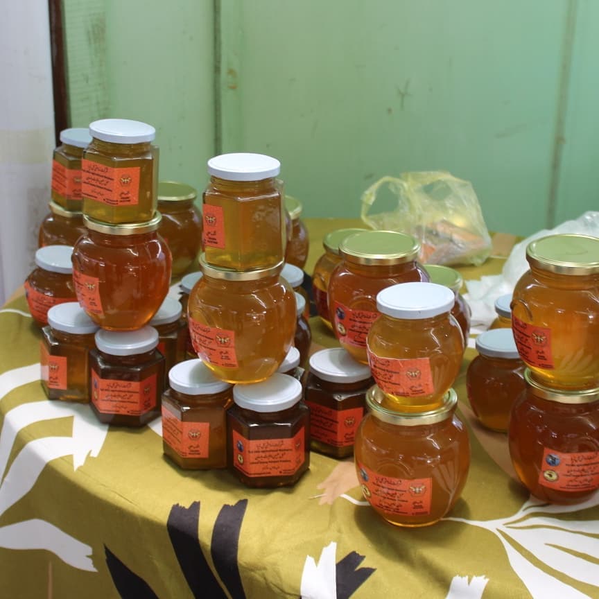 عسل در نمایشگاه زراعتی #جشن_استقلال_و_نمایشگاه_محصولات_زراعتی #بادام_باغ_کابل