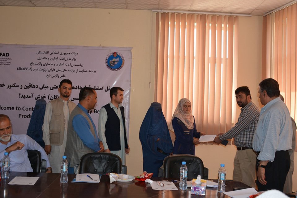 200 Contracts Signed Between Livestock Holders & Balkh Dairy Association