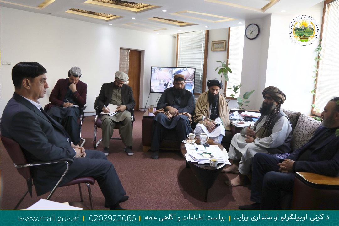 معین آبیاری و منابع طبیعی وزارت زراعت با تجار افغان دیدار کرد