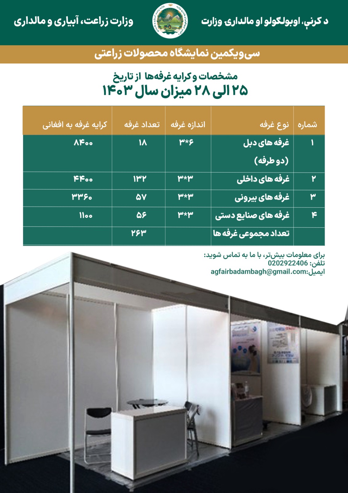 در سی‌ویکمین نمایشگاه محصولات زراعتی غرفه بگیرید و تولیدات خود را به فروش برسانید